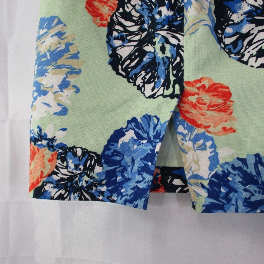 J. CREW The Pencil Skirt Floral Basketweave Size 2 - Picture 6 of 8